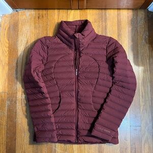 lululemon athletica Burgundy Puffer Jacket